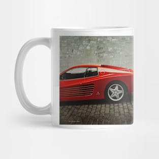 Miss Ferrari. Red Ferrari Testarossa Mug